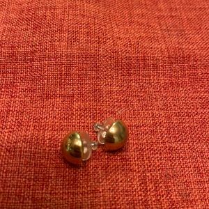 Costume, gold stud earrings